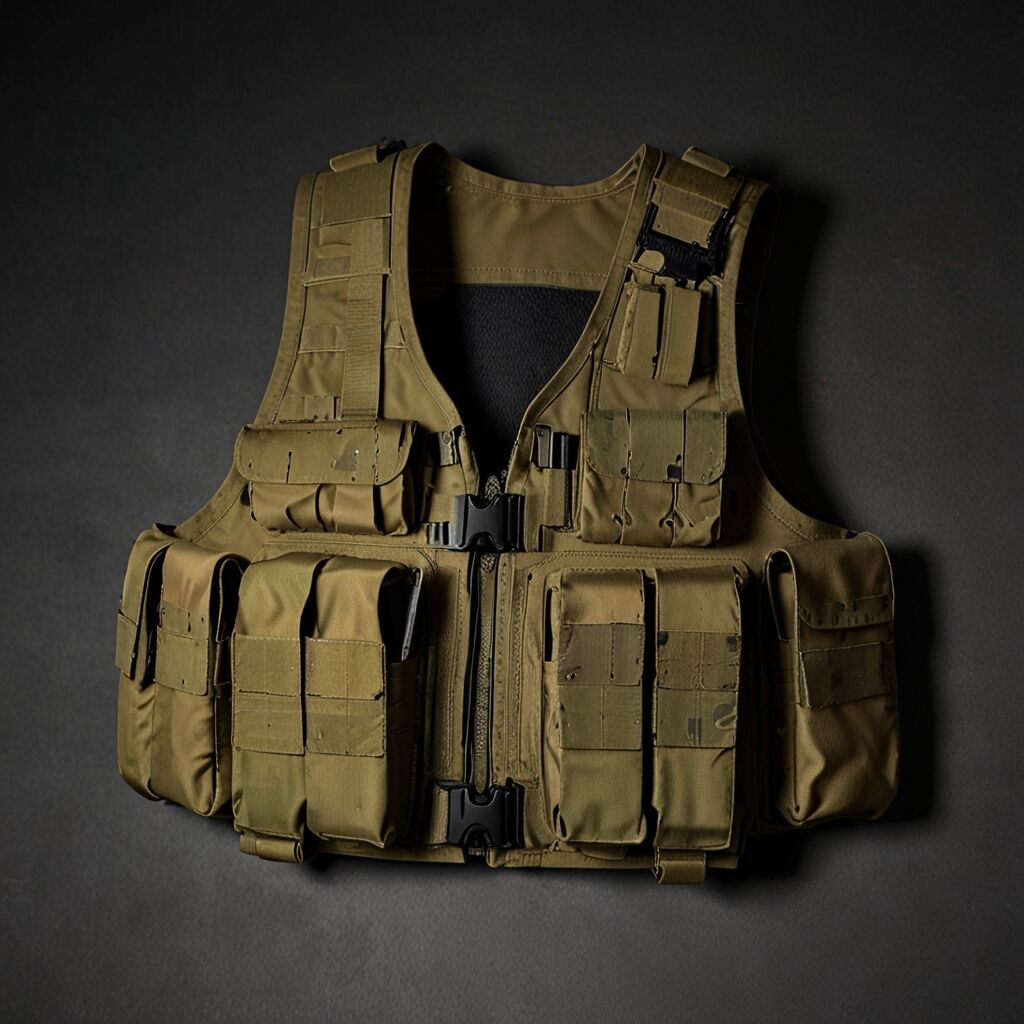 Vest color blends with natural environments.