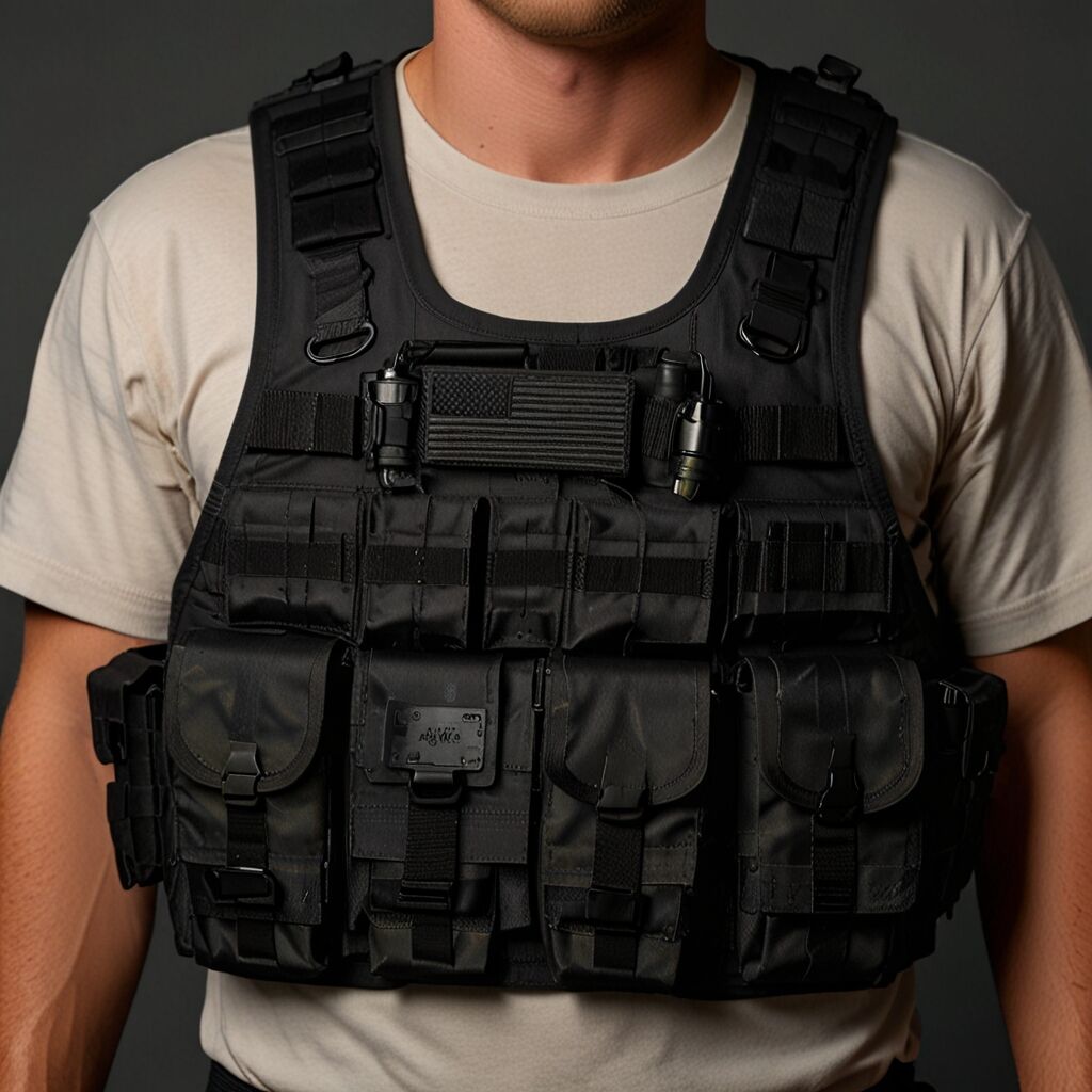 Condor Tactical Vest in woodland camouflage pattern